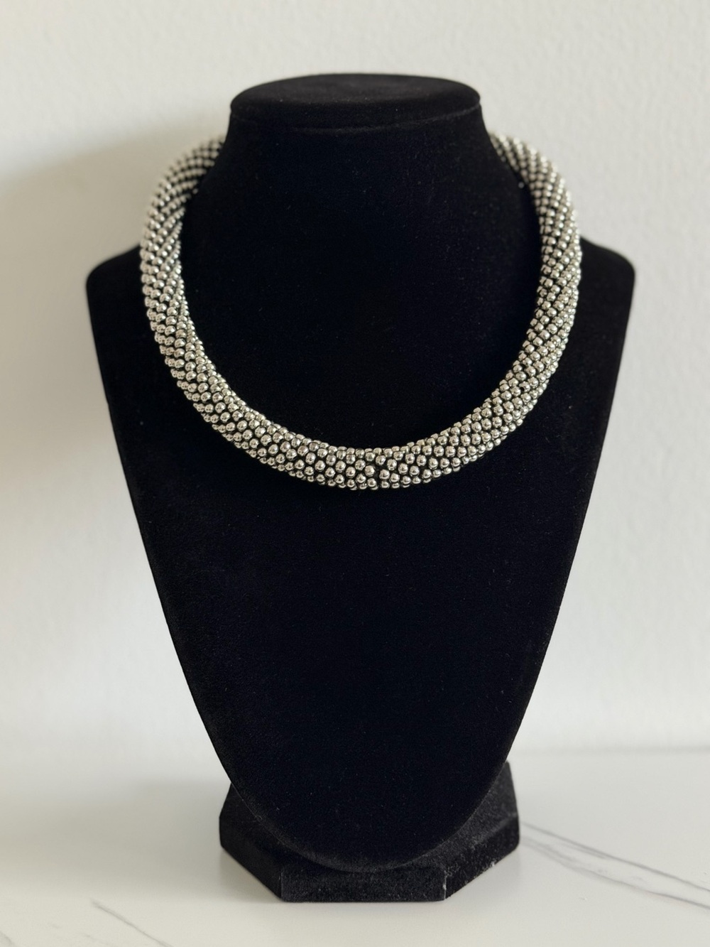 Vintage Silver Choker Necklace